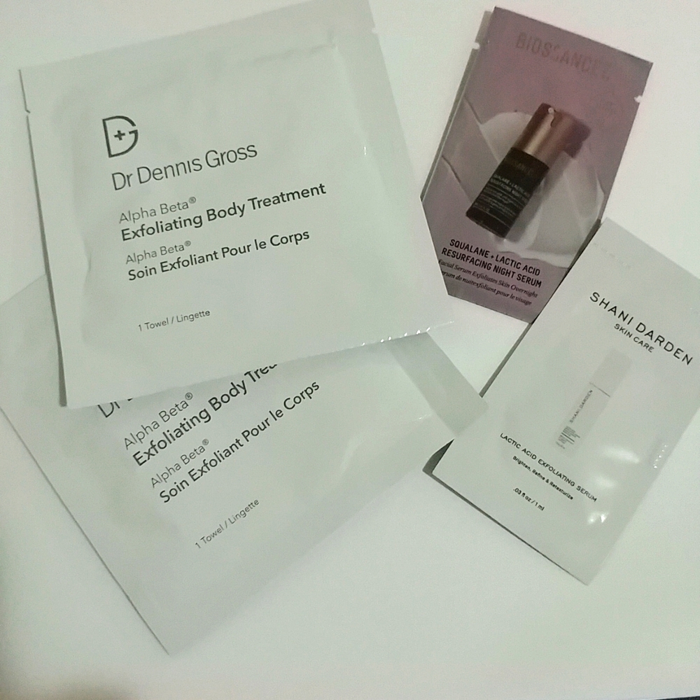 💖2/$30💖 Exfoliating Body Treatment + Lactic Acid Samples Lot